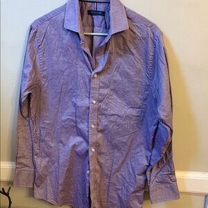 Tommy Hilfiger Men's Purple Button-Up Shirt